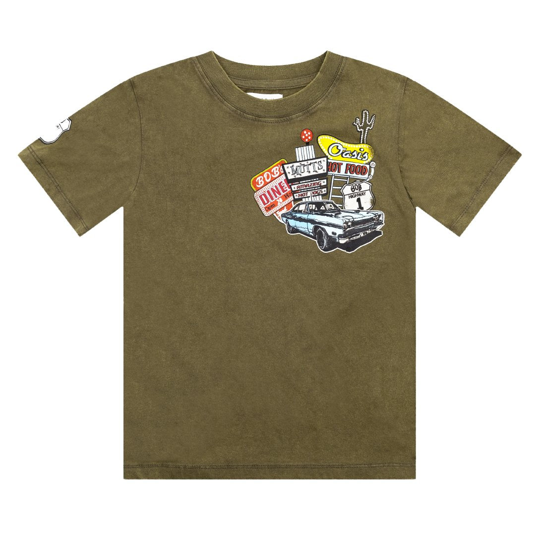 Washed Khaki Road Trip Tee