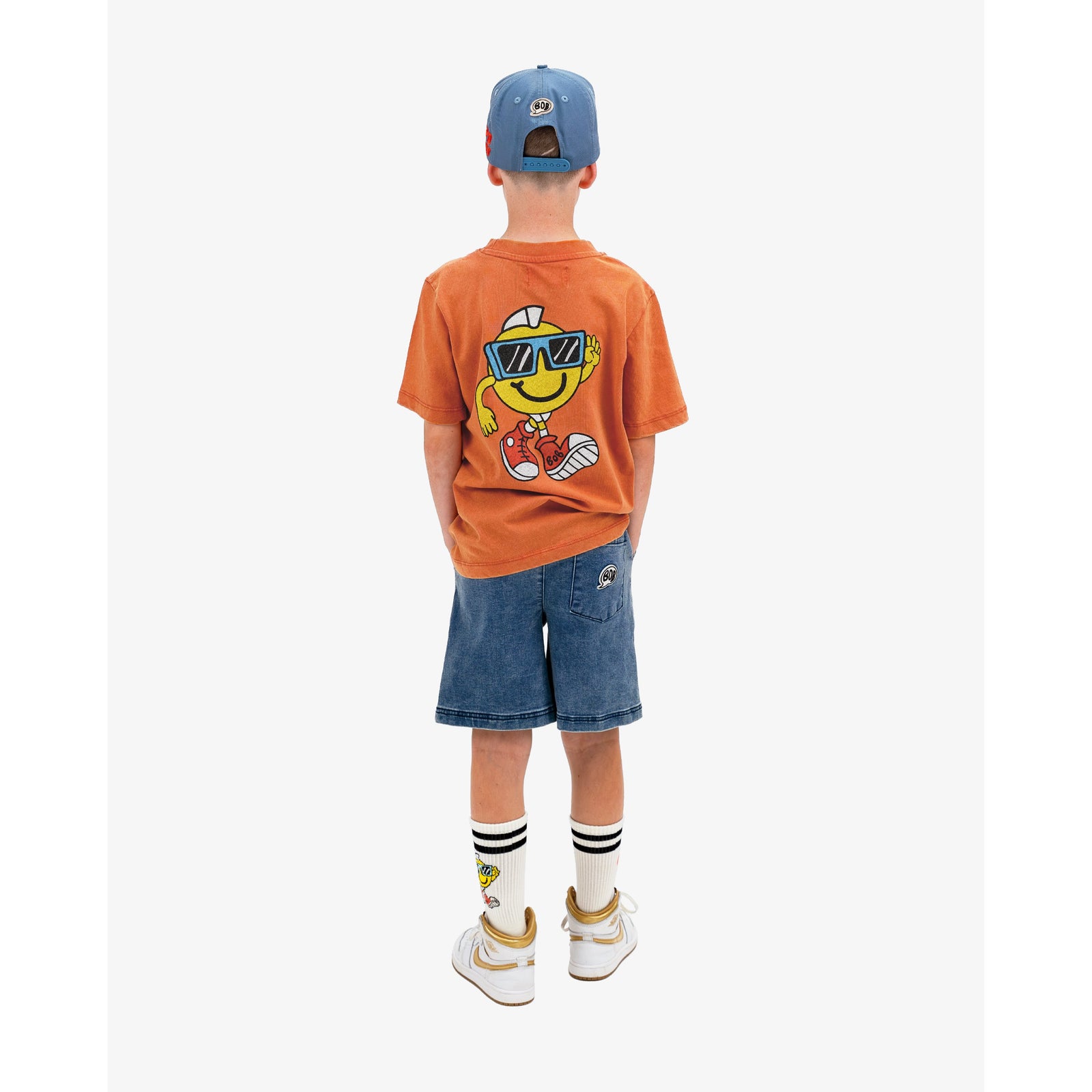 Washed Orange Good Vibes Guy Tee