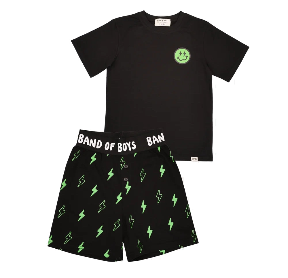 Black Smiley Pyjamas