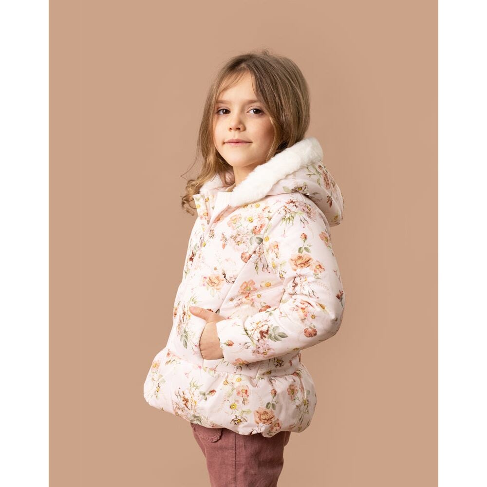Dotti Print Hooded Coat