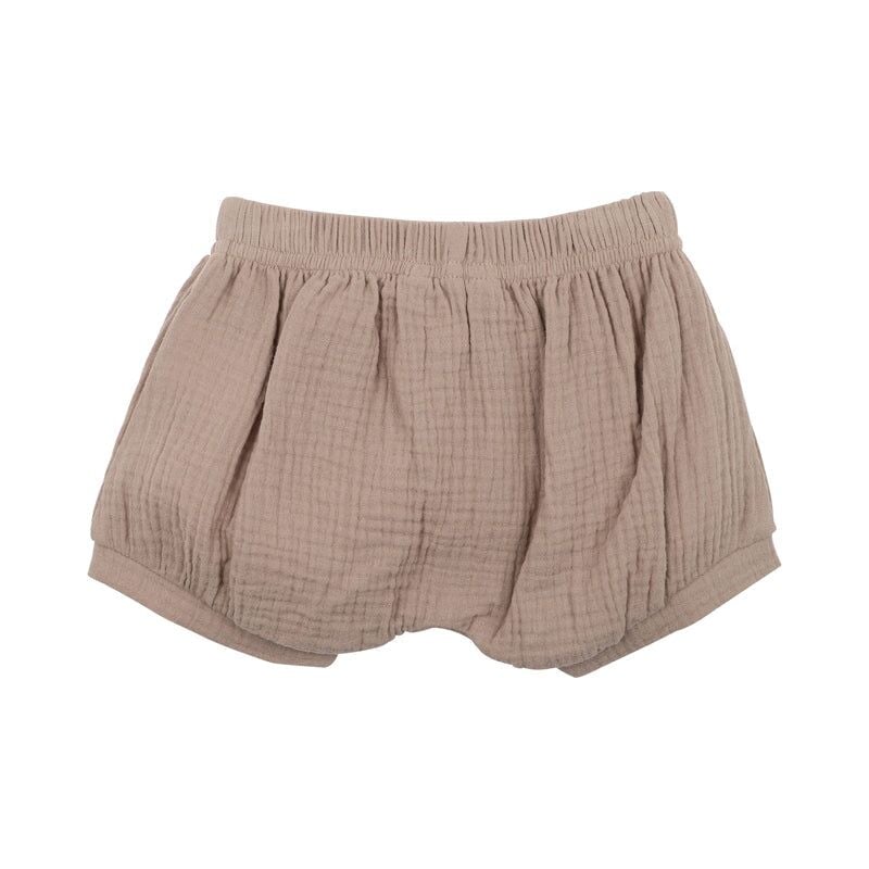 Taupe Crinkle Shorts