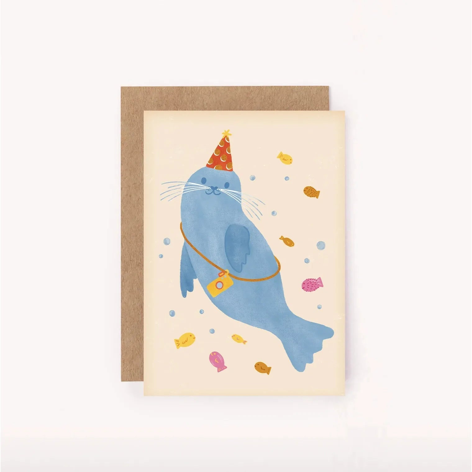 Seal Mini Card - Illustrated Cute Kids Birthday Sea Fun