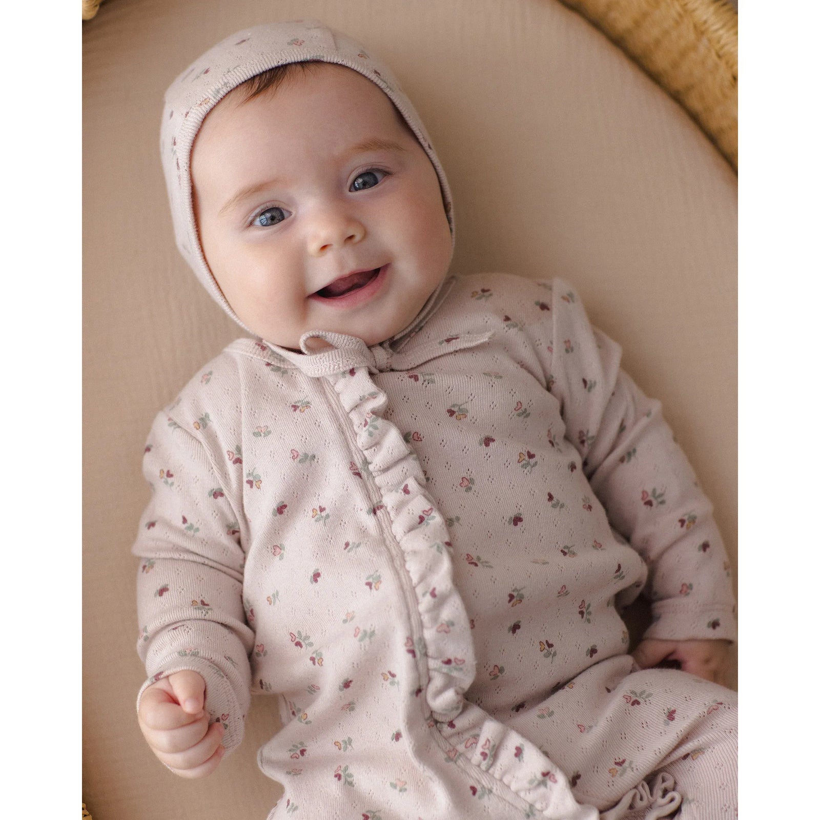 Ruffle Jumpsuit Heart Ditsy