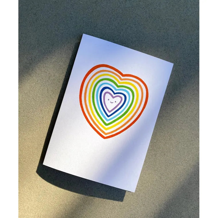 Rainbow Heart Greeting Card