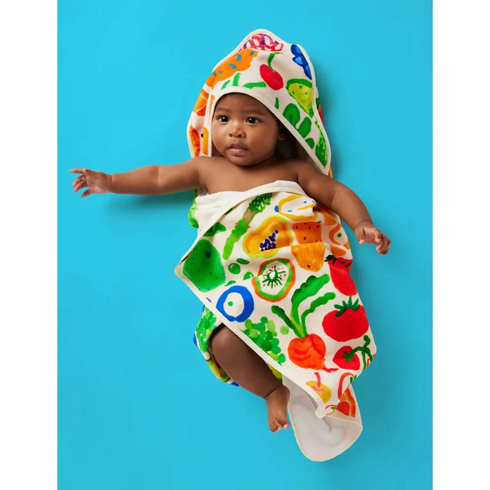Baby Hooded Towel Eat The Rainbow