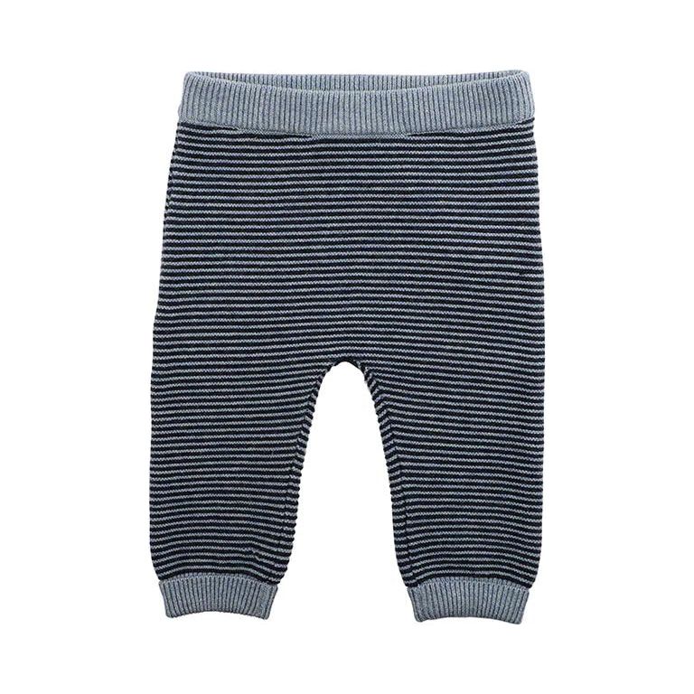Blue Stripe Knit Pants