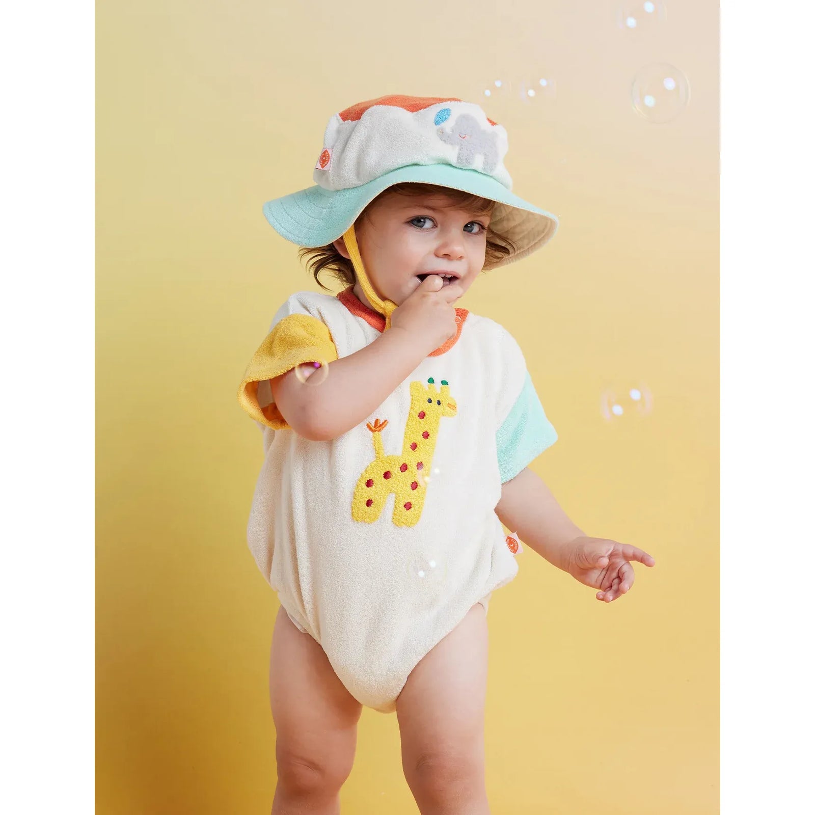 Terry Bodysuit - Zoo Crew Cream