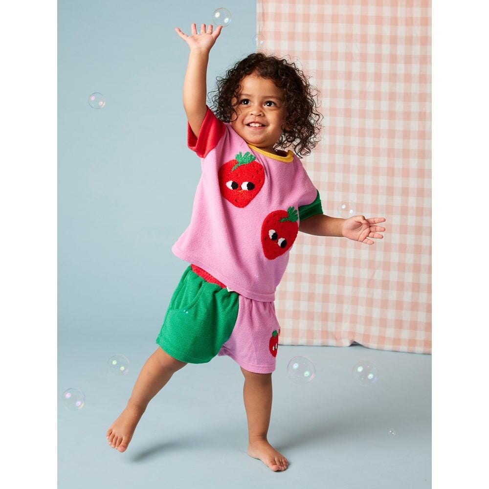 Strawberry Terry Shorts