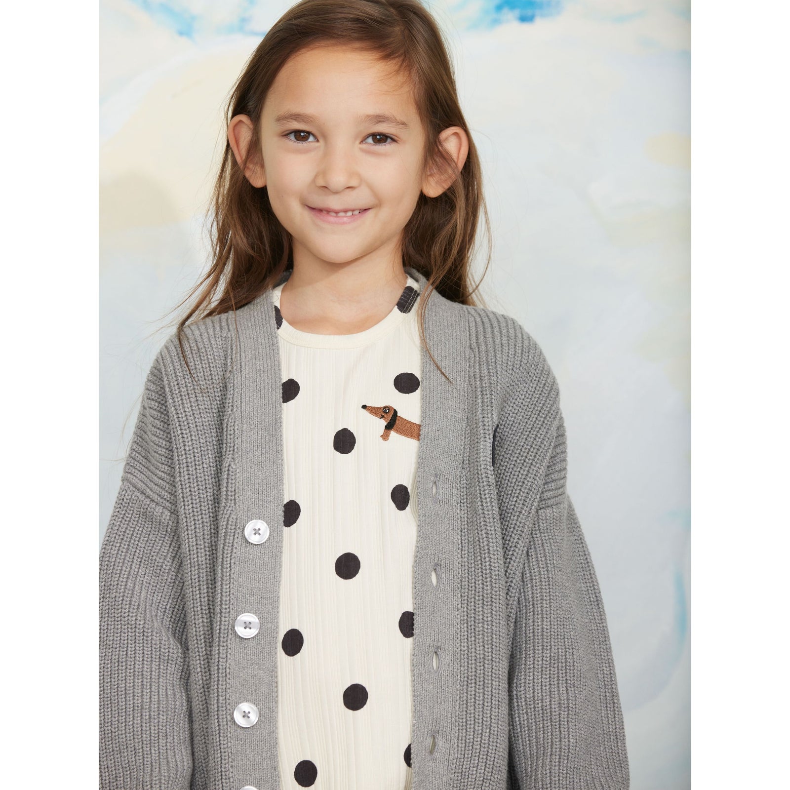 Dots Dog Long Sleeve Tee
