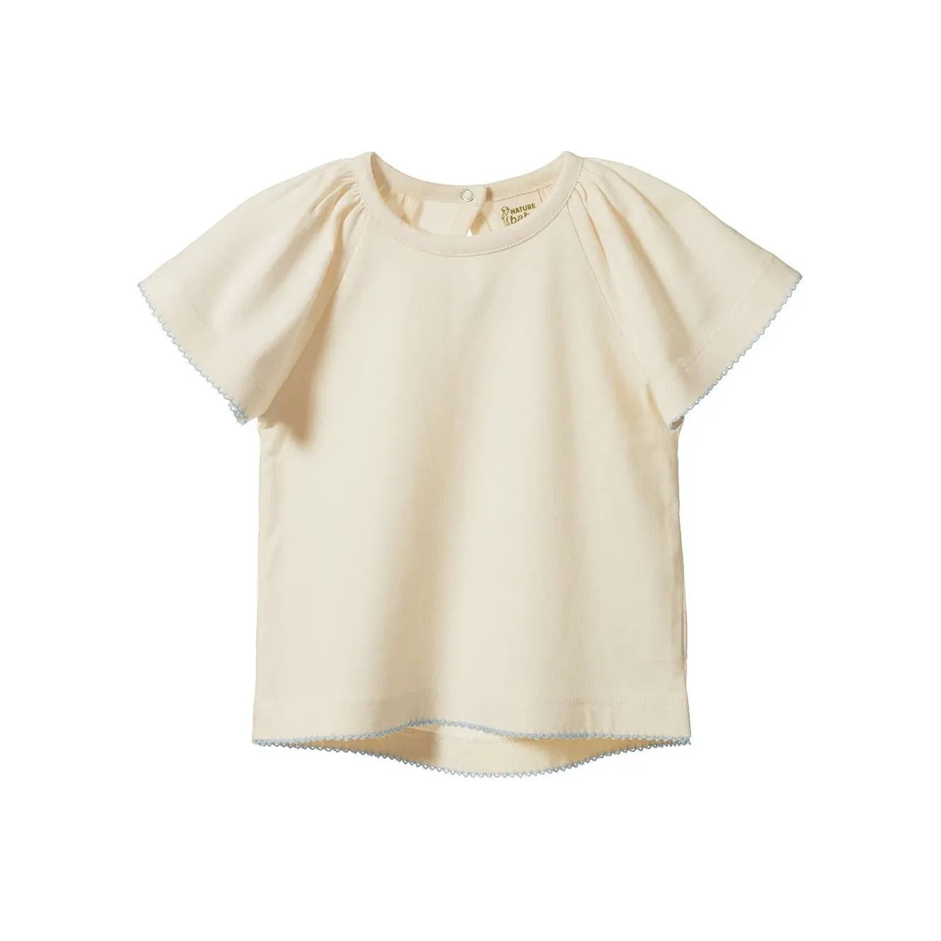 Faye Tee - Natural with Blue