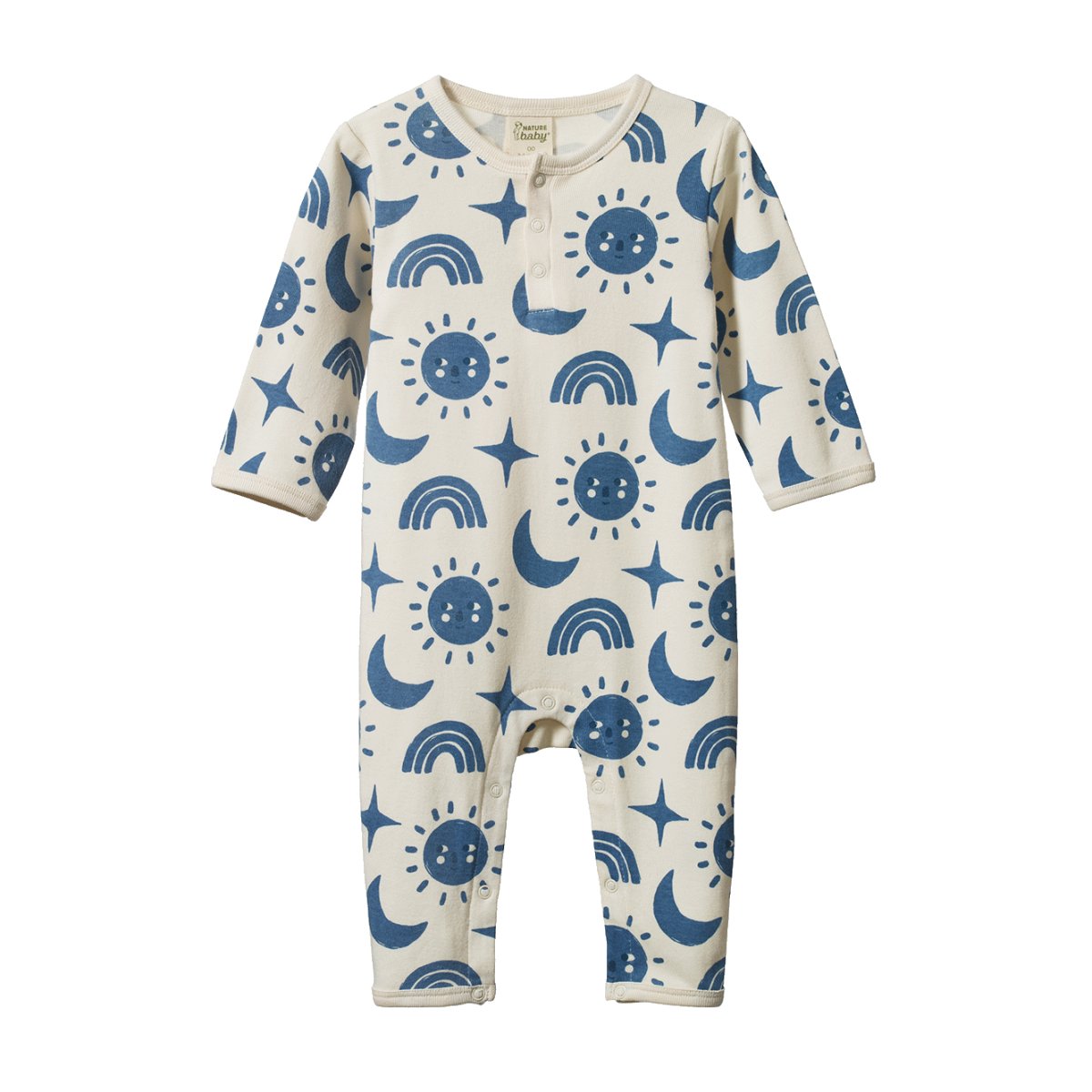 Henley Pyjama Suit - Twilight Print