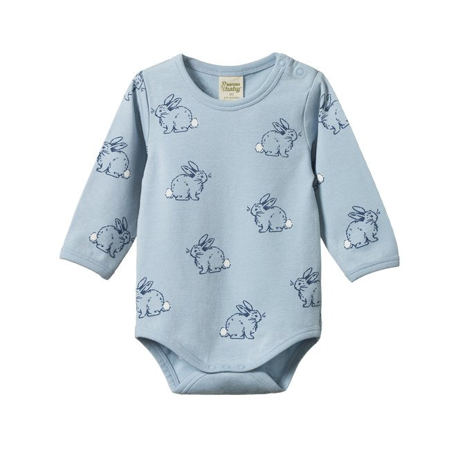 Stretch Jersey Bodysuit - Cottage Bunny
