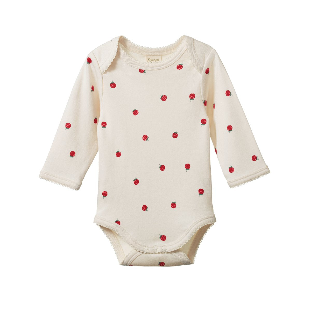 Long Sleeve Bodysuit - Raspberry Print