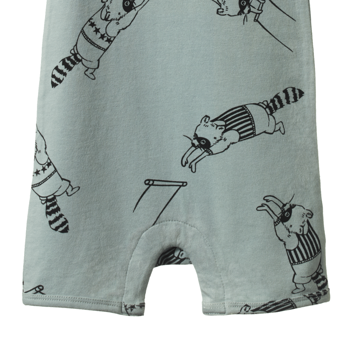 S/S Quincy Romper - Raccoon