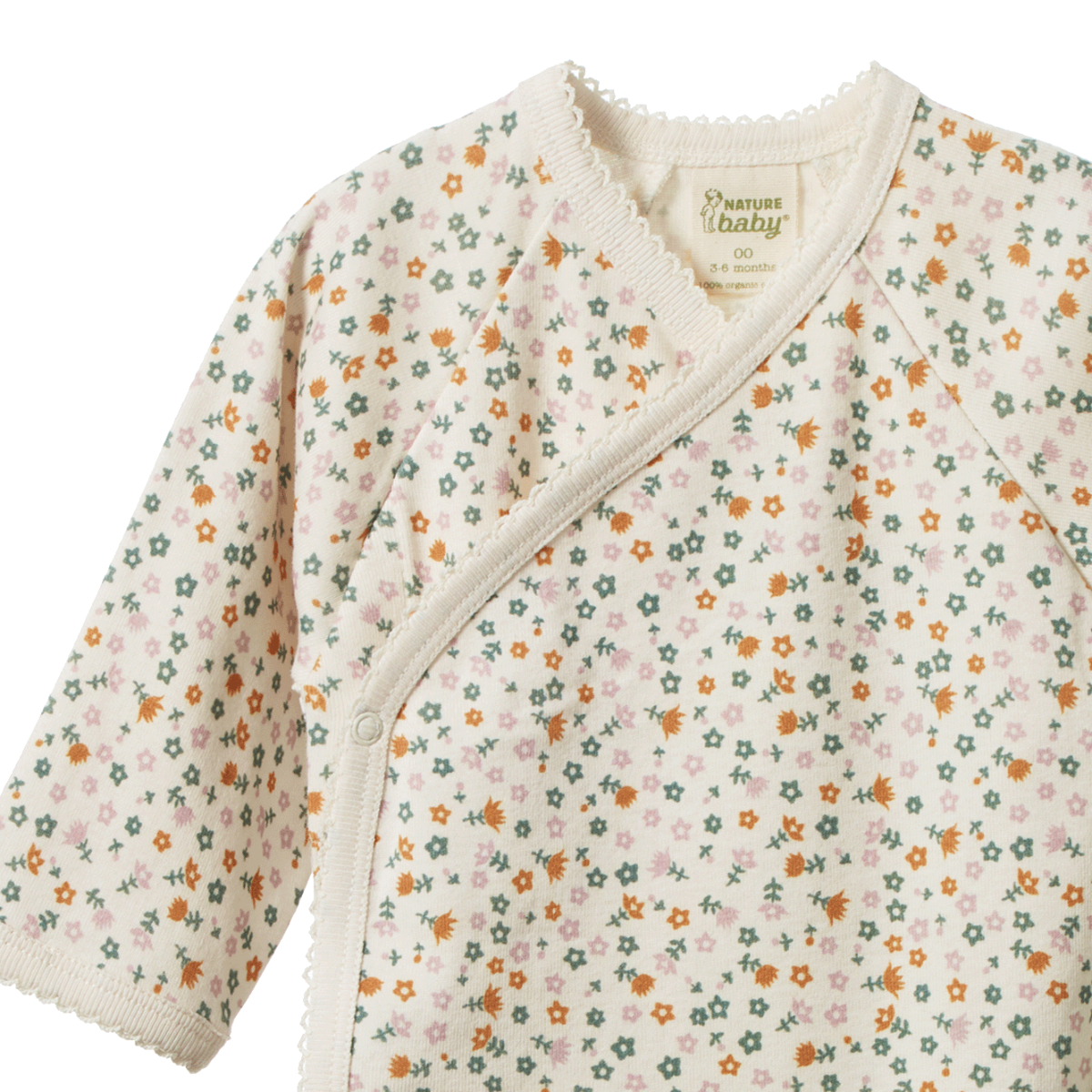 L/S Kimono Bodysuit - Pollyanna Print