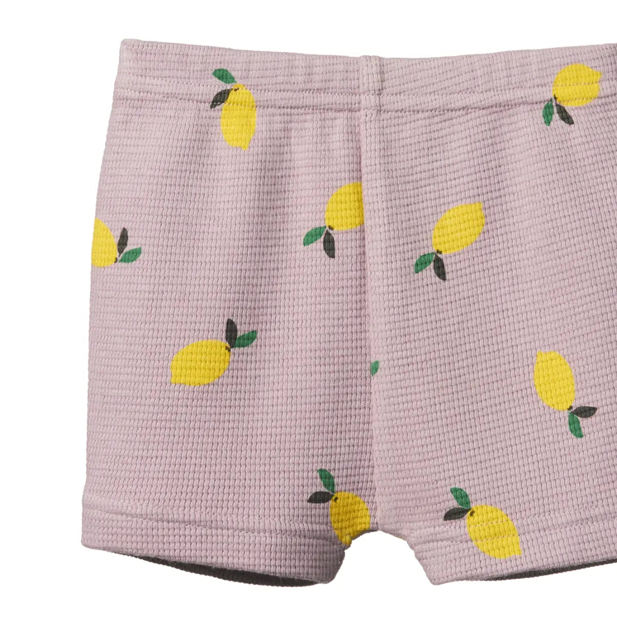 Selby Waffle Shorts - Lilac Lemon
