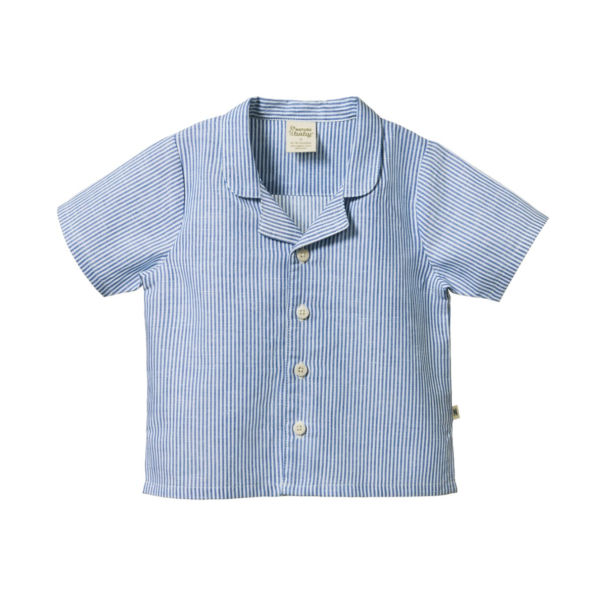Guthrie Shirt Linen - Blue Stripe