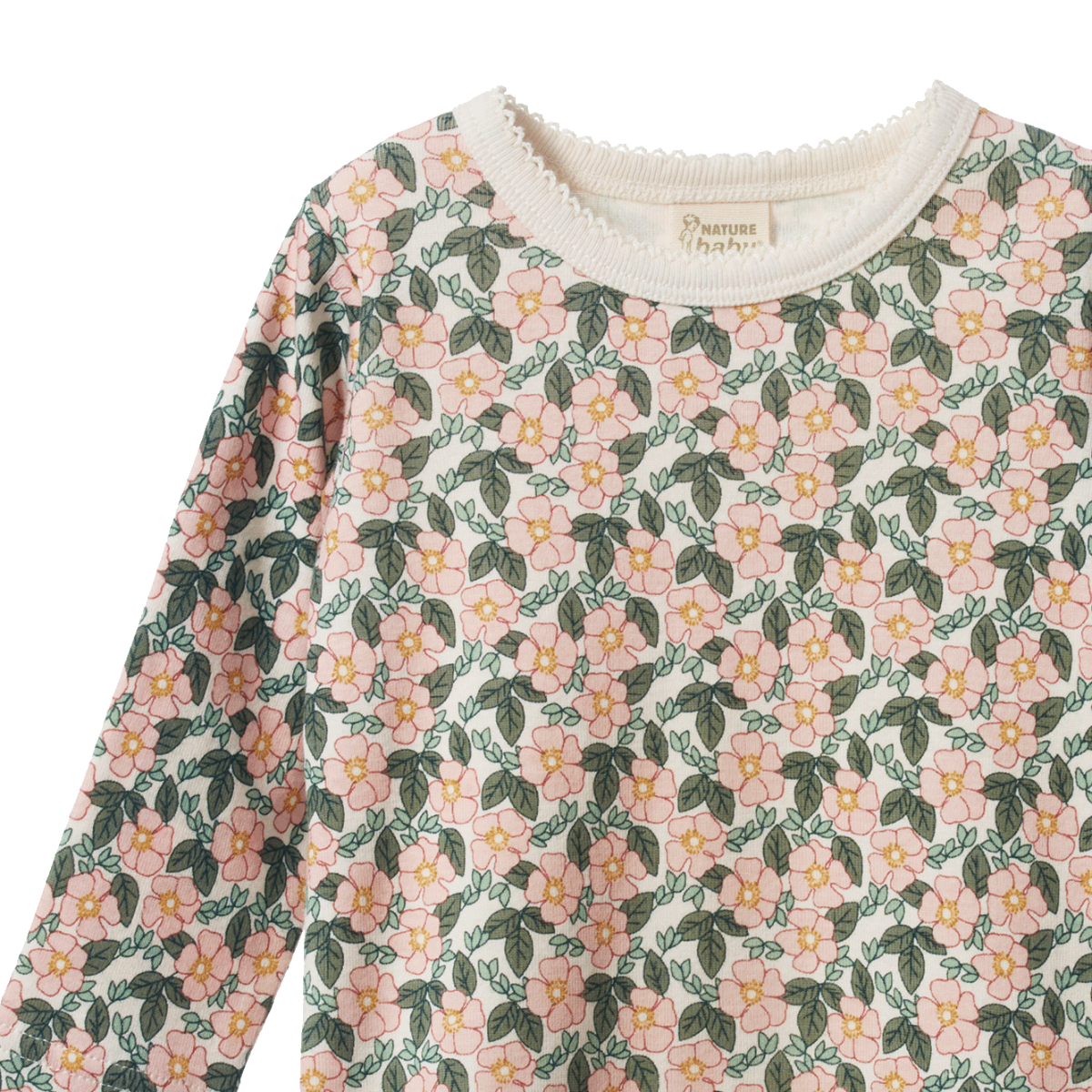 Long Sleeve Cloud Tee - Garland Print