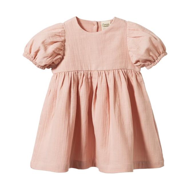 Albertine Dress - Rose Dust Crinkle