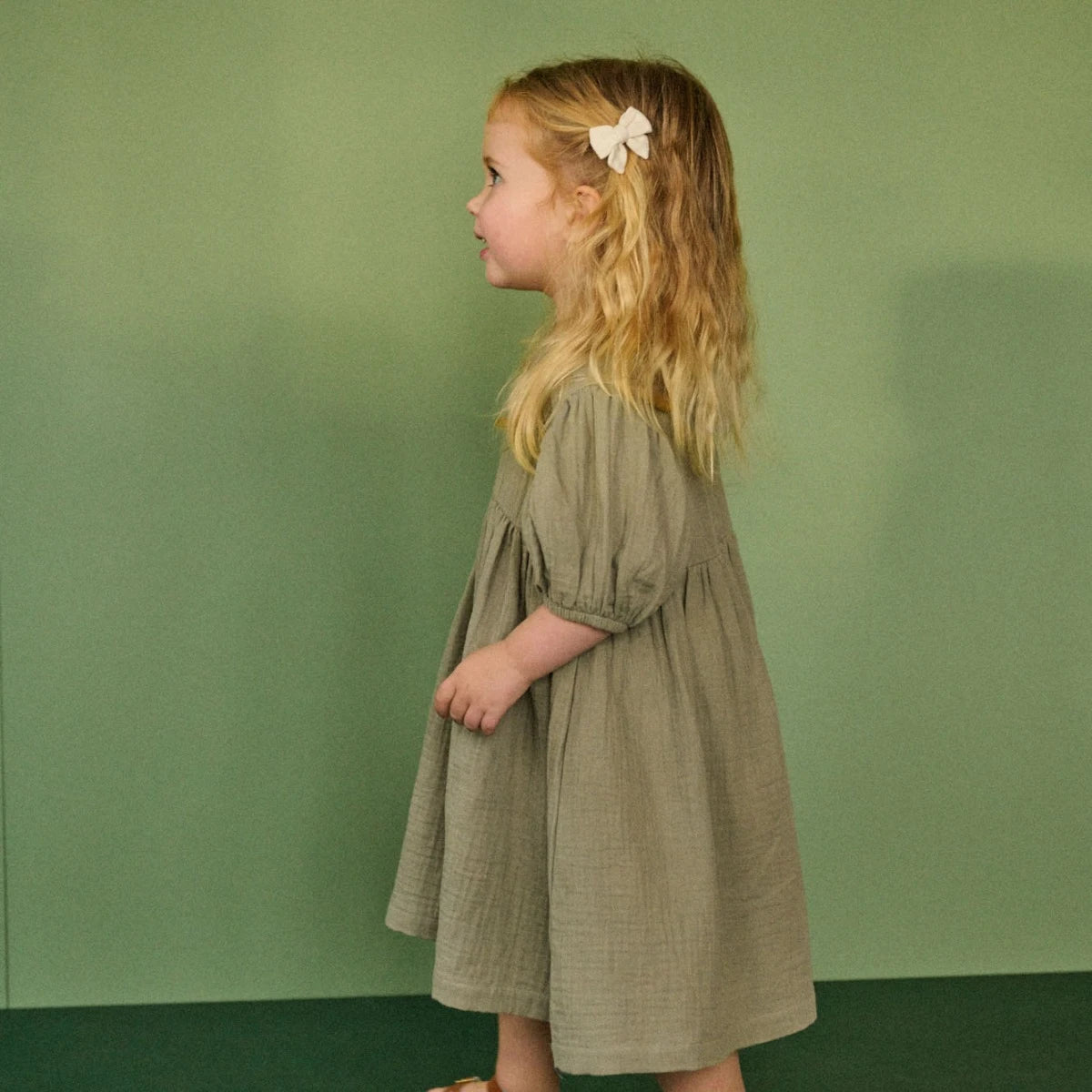 Albertine Dress Linen - Brook