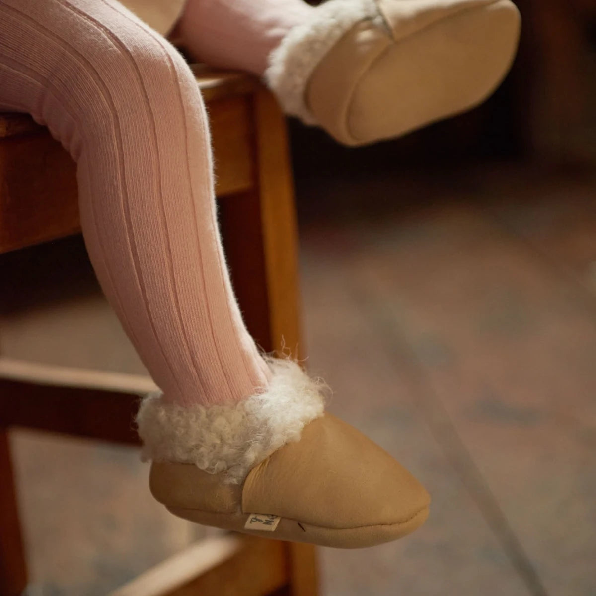 Lambskin Booties - Cream