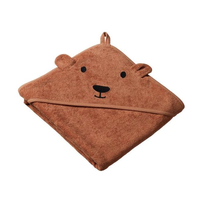 Bear Hooded Towel - Hazelnut