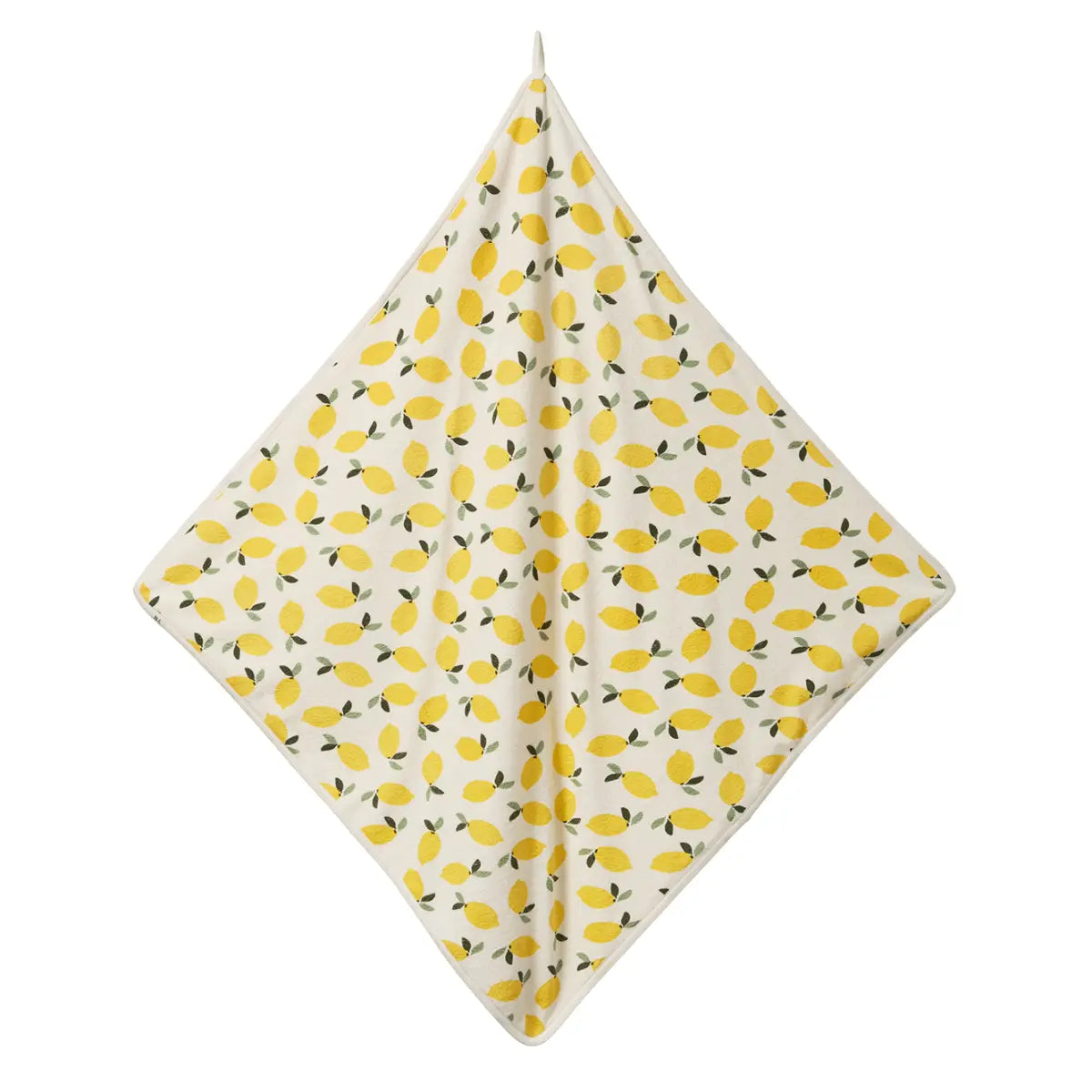 Cotton Hooded Towel Lemon Print Terry