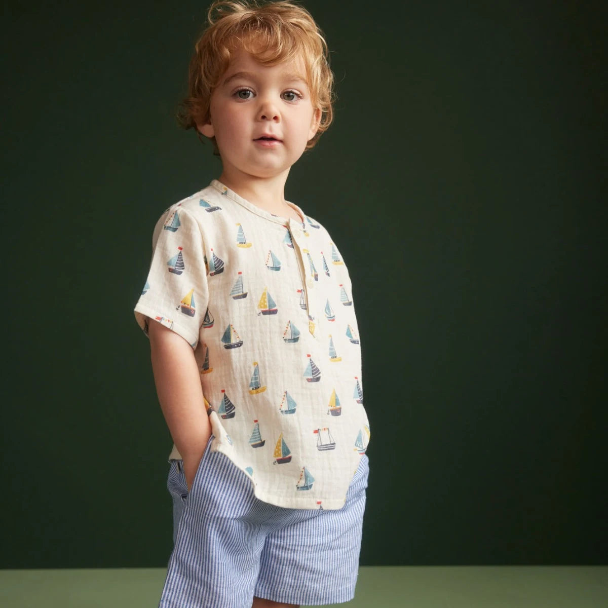 James Shorts - Blue Stripe