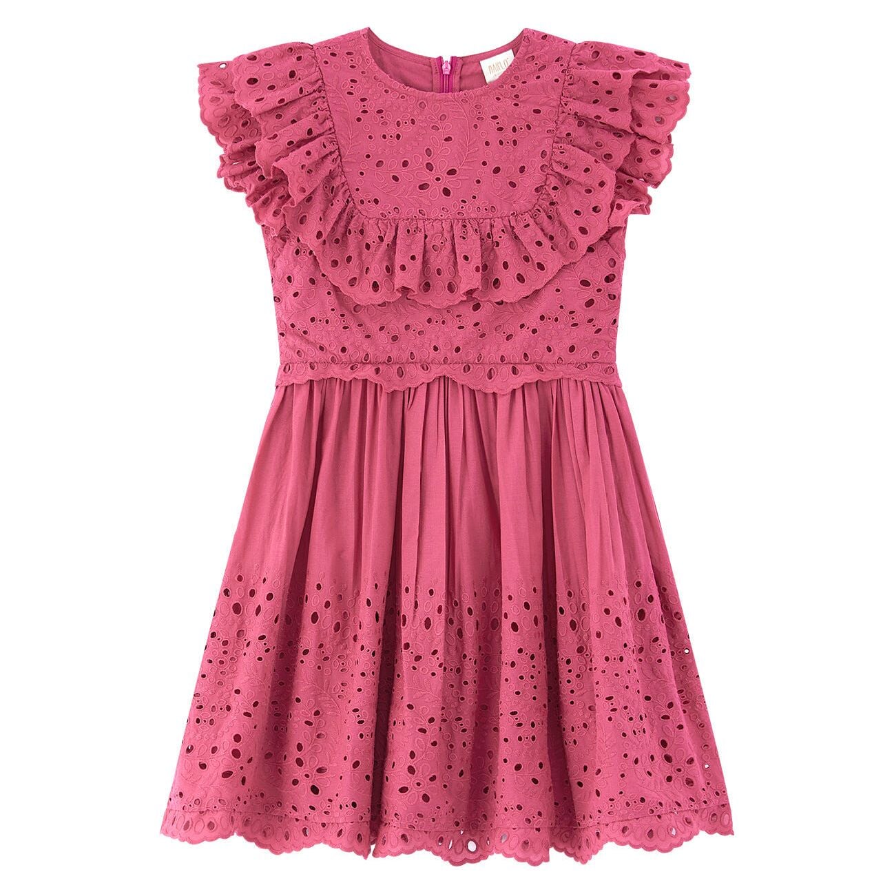 Naomi Embroidered Mini Dress - Mauve