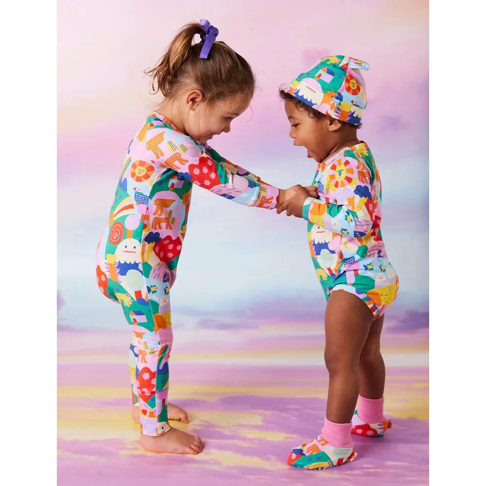 Rainbow Valley Baby Booties