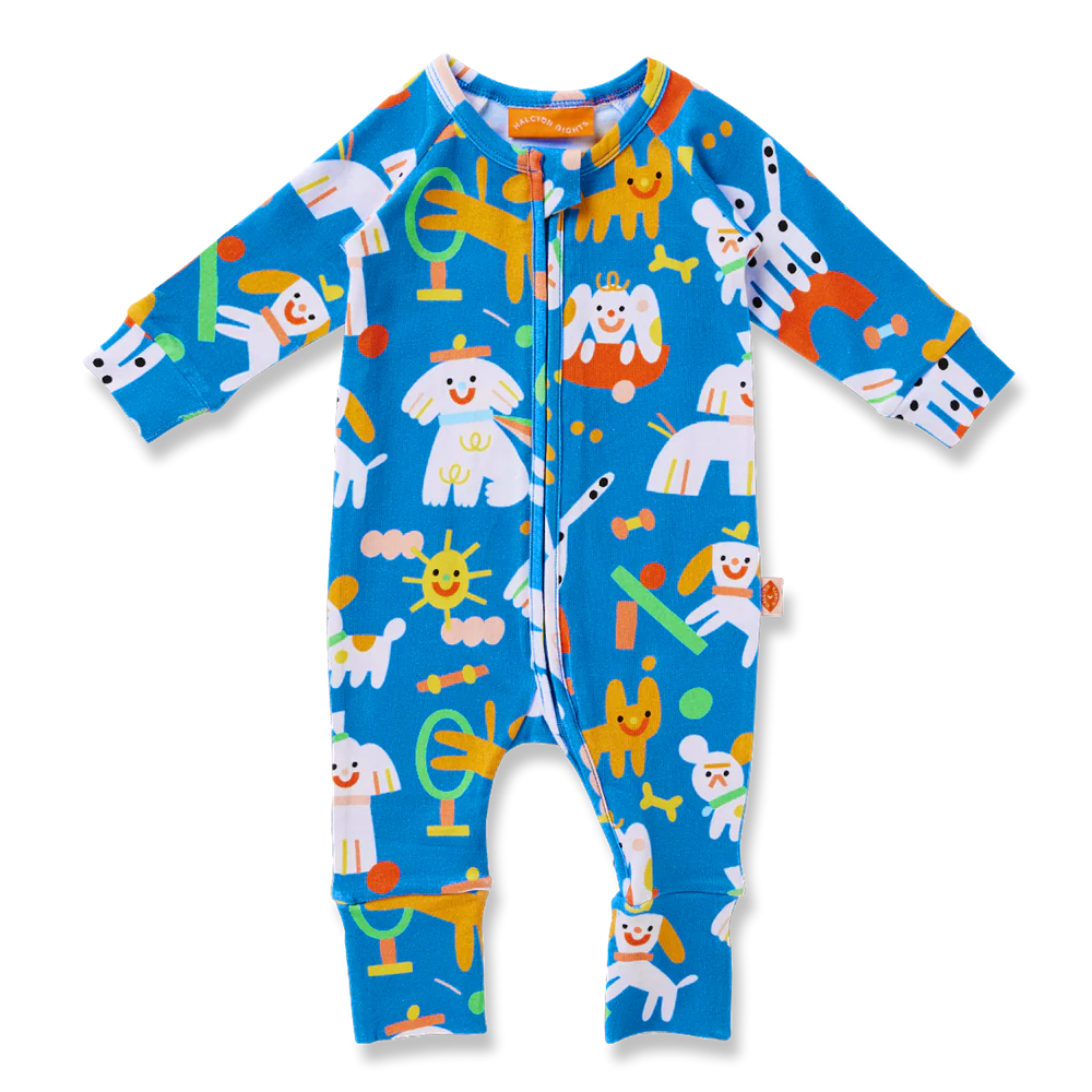 Puppy Park Long Sleeve Romper