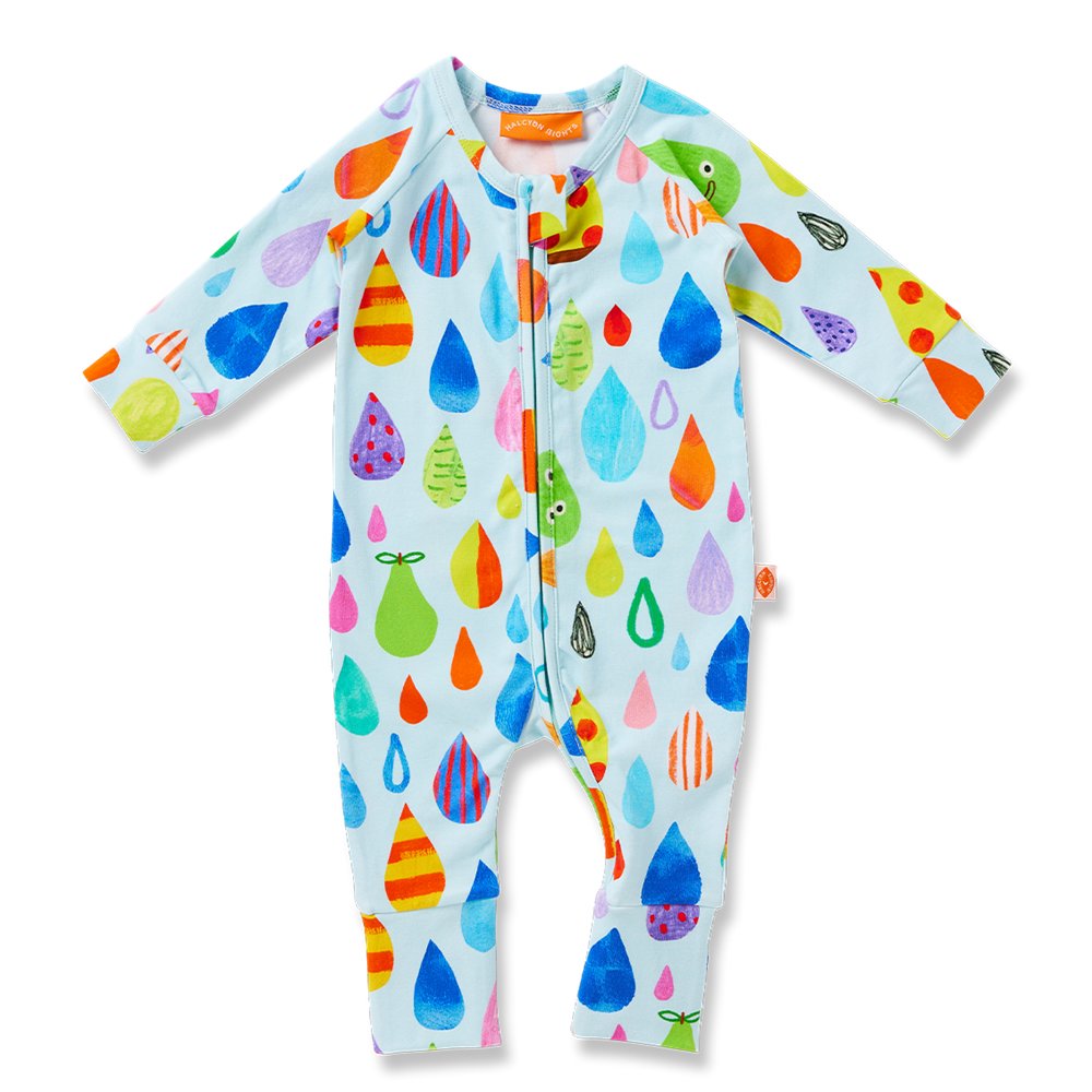 Sun Shower Long Sleeve Romper