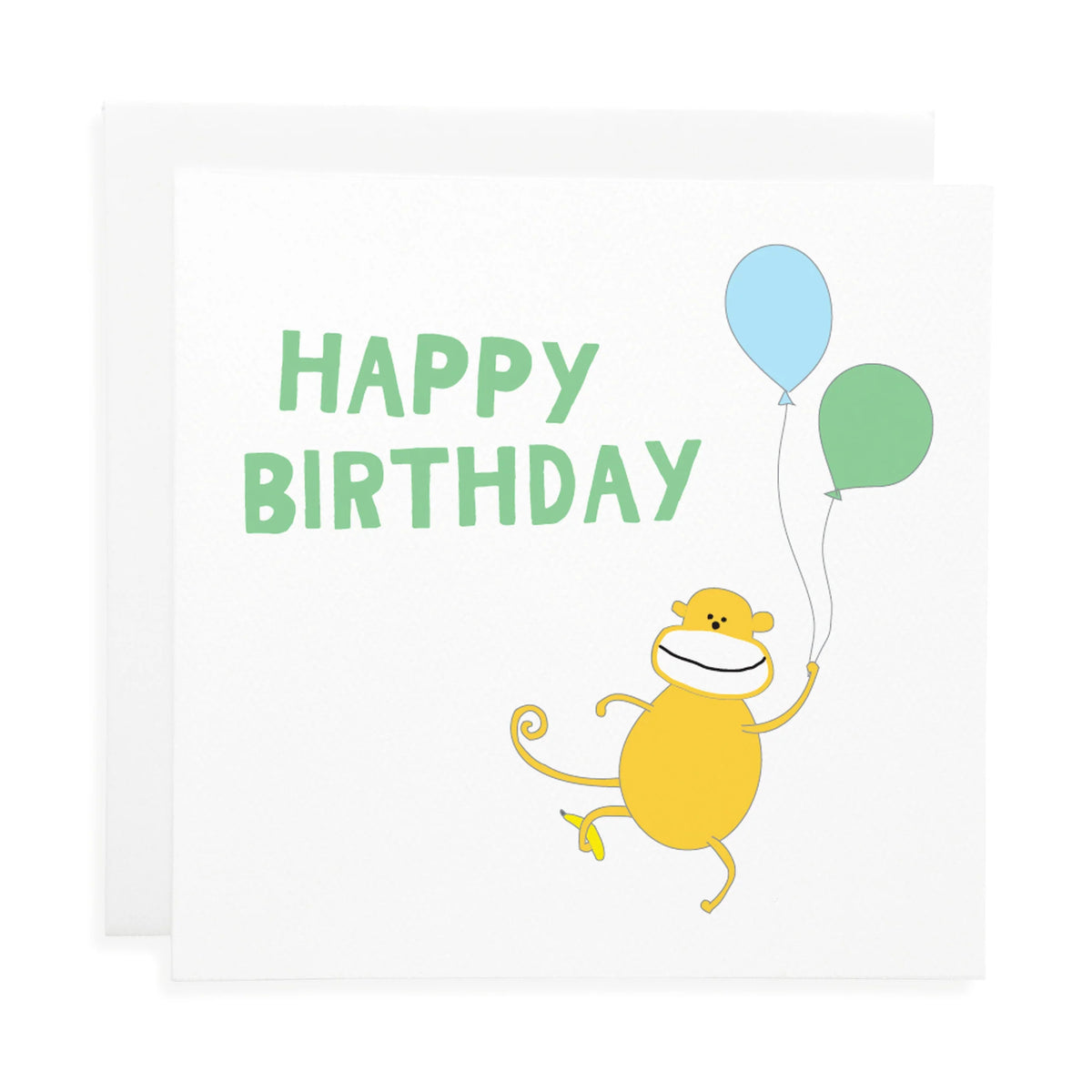 Happy Birthday Monkey Card L