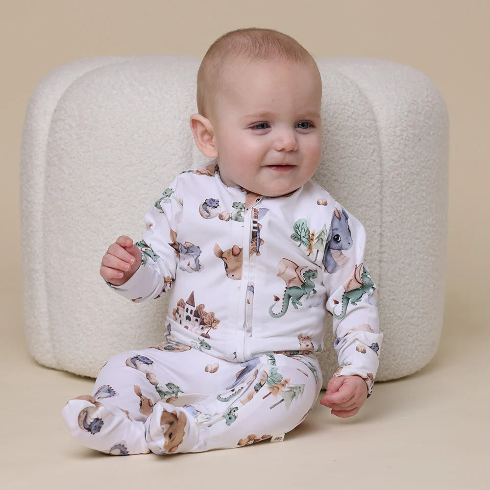 Dragon Organic Snuggle Sleepsuit Zip