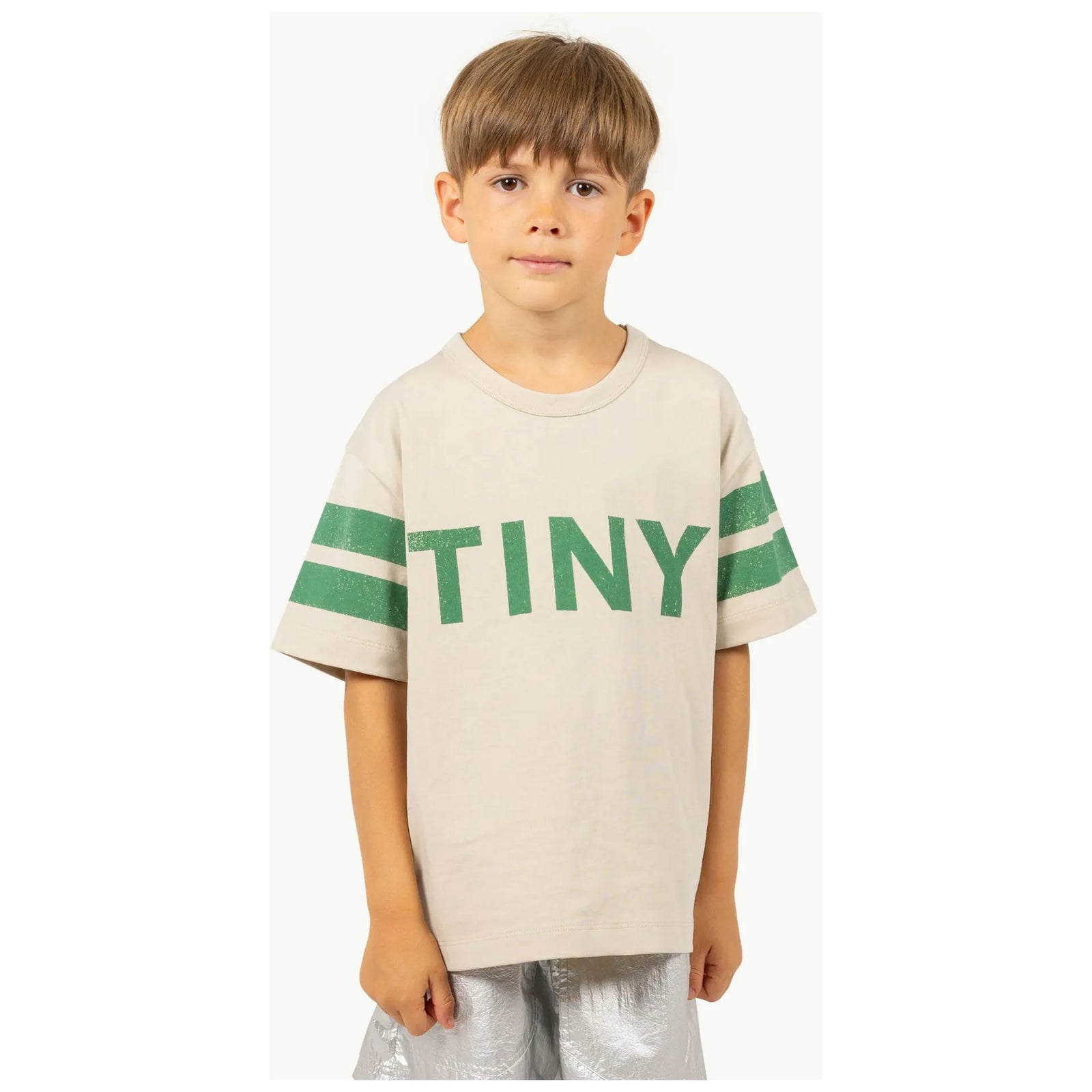 Stripes Logo Tee - Dark Vanilla