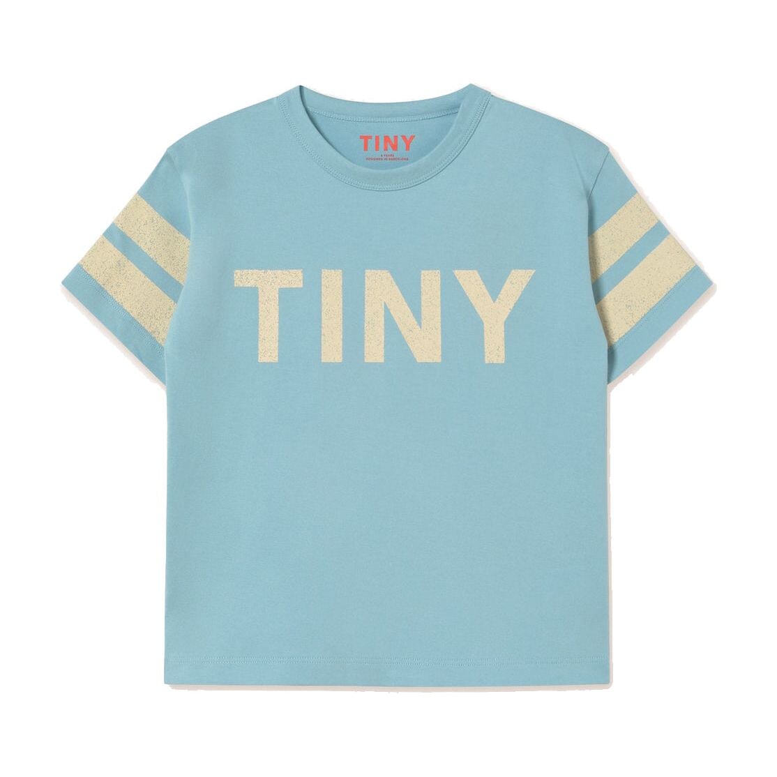 Stripes Logo Tee - Dusty Blue