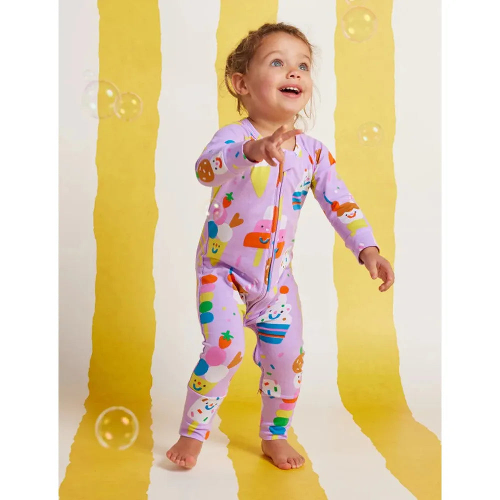 Sundae Funday Long Sleeve Romper