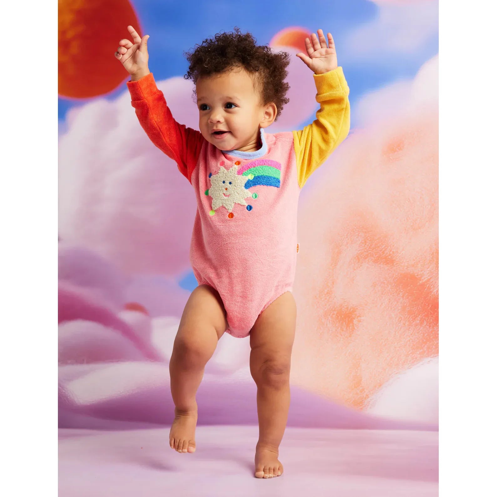 Stars Pink Terry Long Sleeve Bodysuit 27.50 Stars Pink Terry Long Sleeve Bodysuit