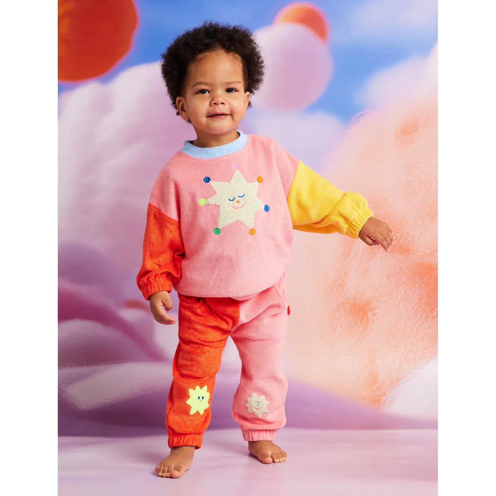Stars Pink Terry Pants