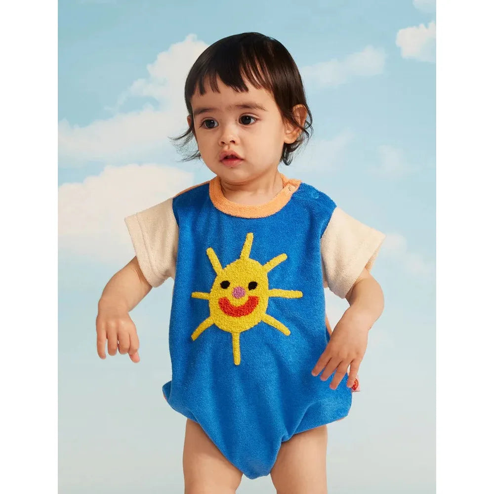 Happy Camper Terry Short Sleeve Bodysuit