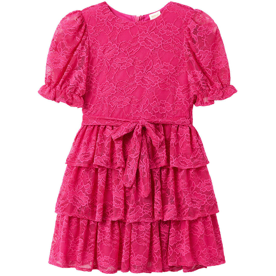 Alice Frill Dress - Hot Pink