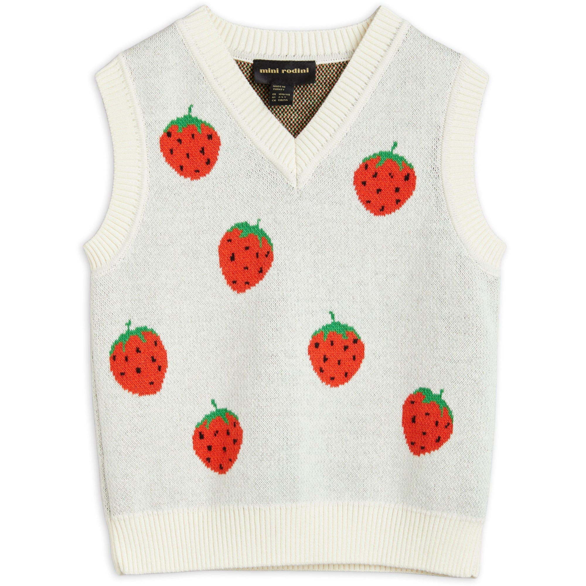 Strawberries Slipover - Offwhite