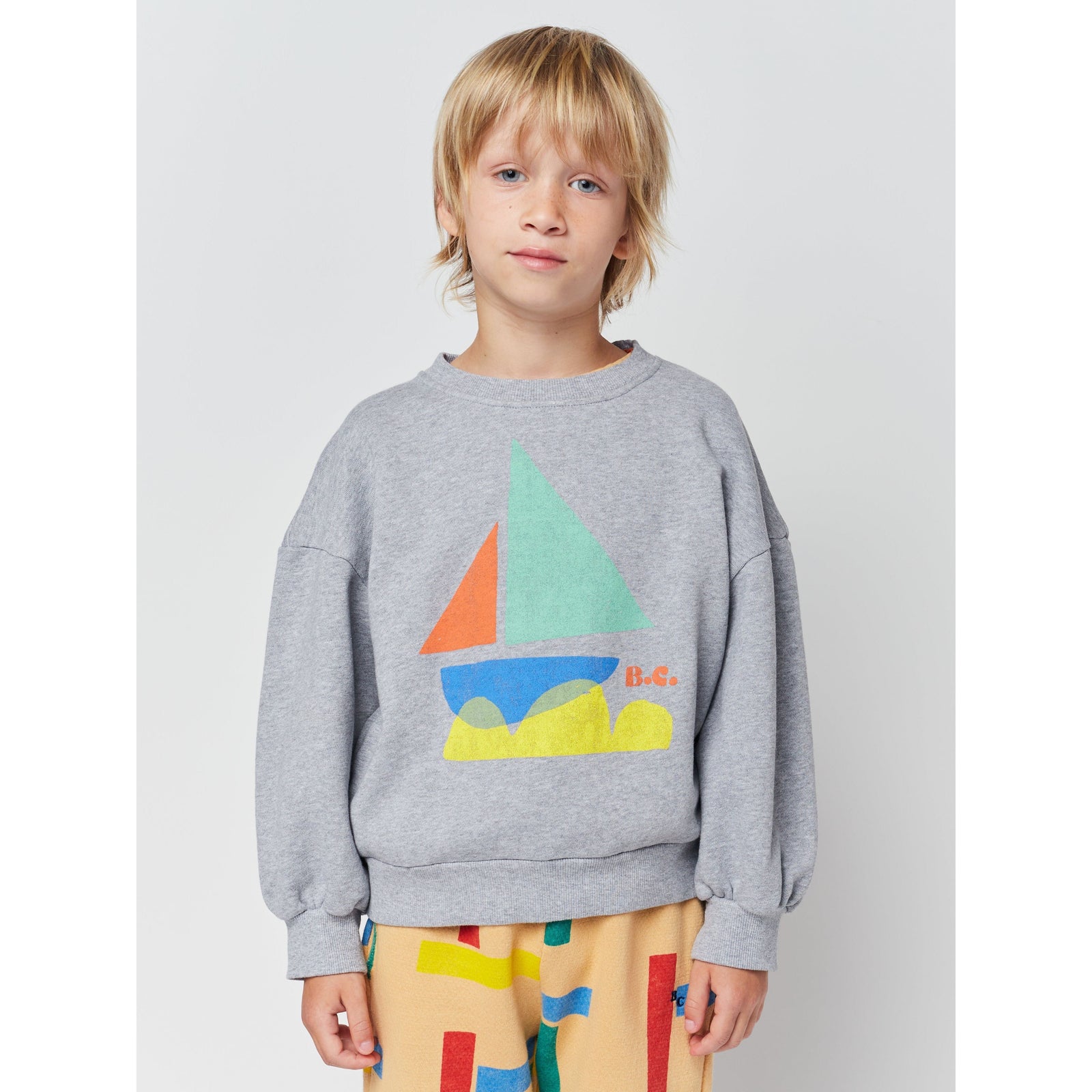 Multicolor Sail Boat Sweatshirt