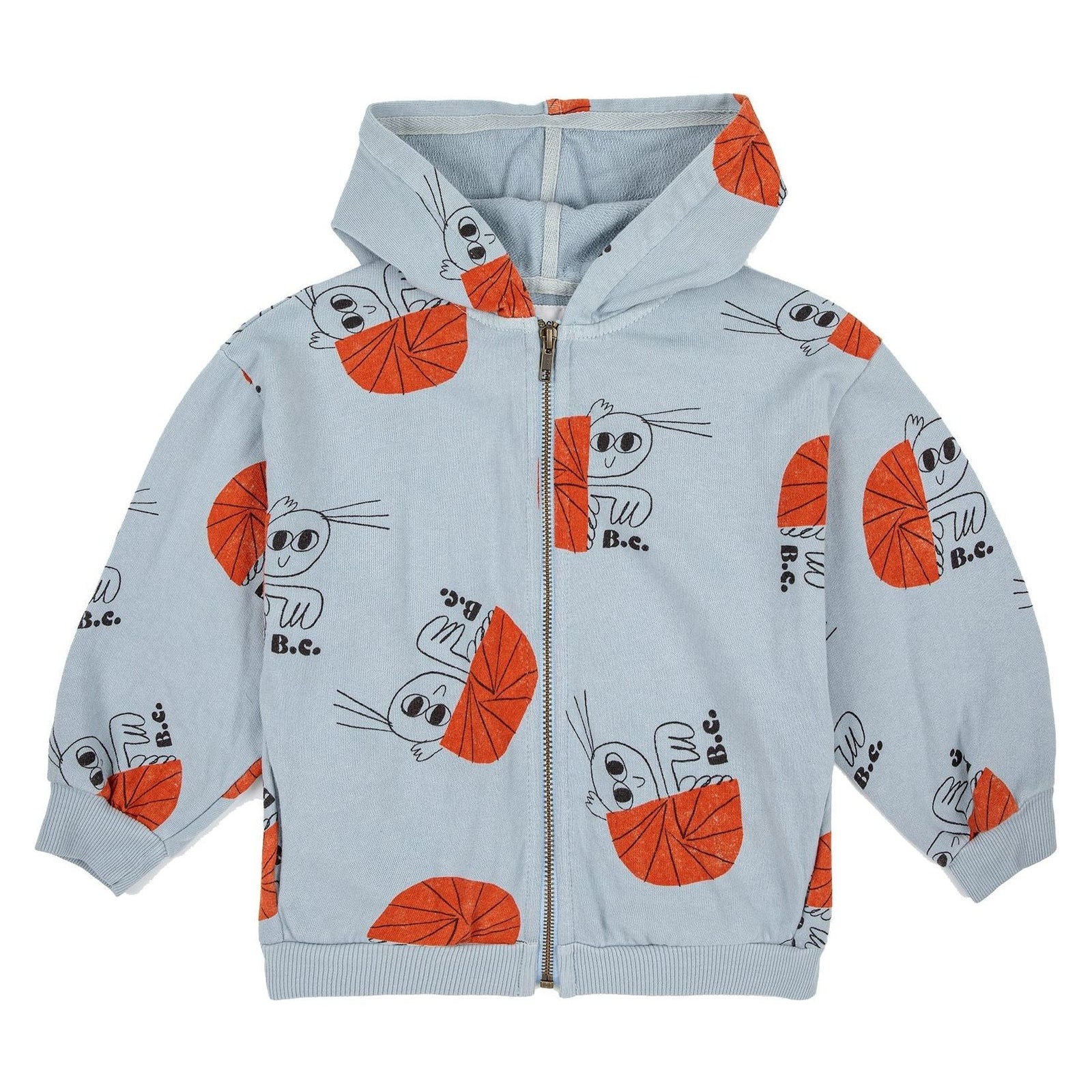 Hermit Crab All Over Zipped Sweatshirt