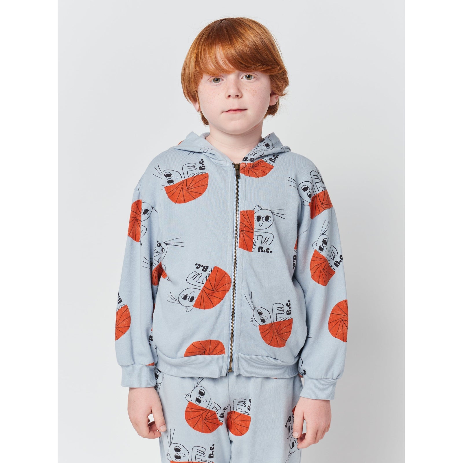 Hermit Crab All Over Zipped Sweatshirt