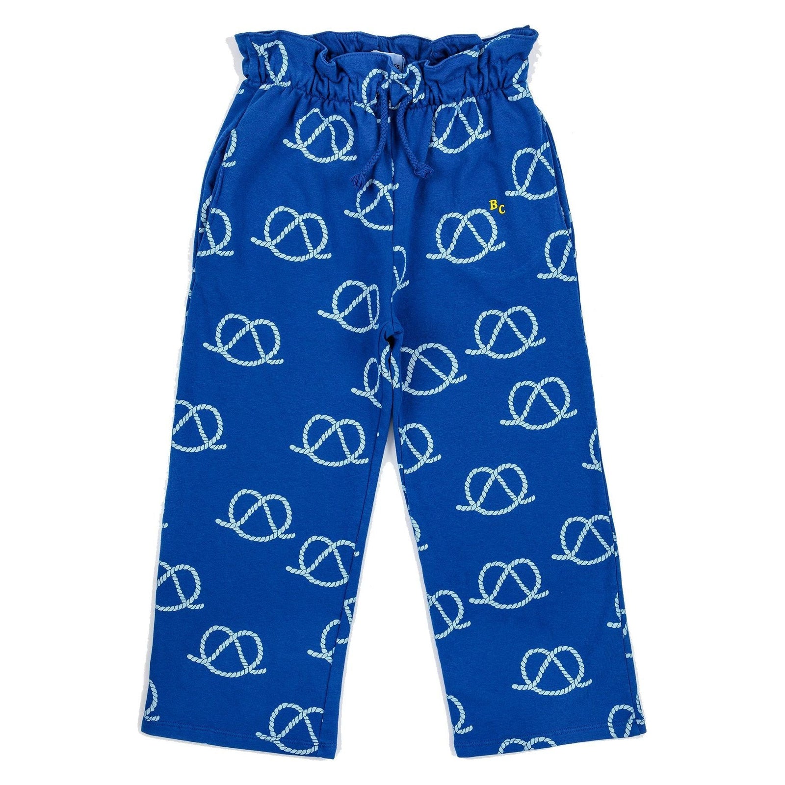 Sail Rope All Over Gathered Jogging Pants