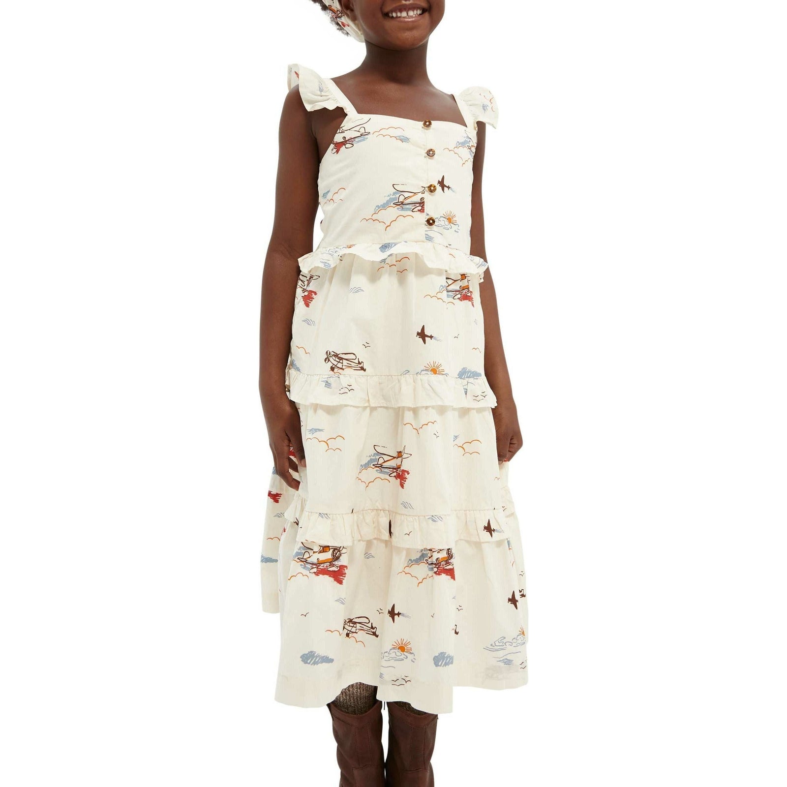 Organic Crispy Cotton Maxi Dress