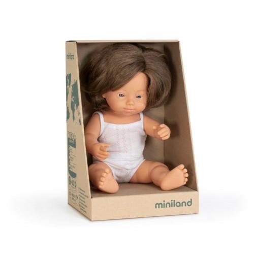 Anatomically Correct Baby, Caucasian Down Syndrome Girl, 38 cm