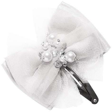 Take A Bow Hair Clip - Milk