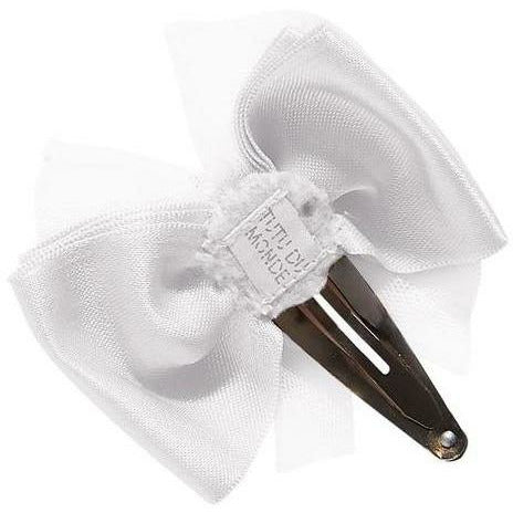 Take A Bow Hair Clip - Milk